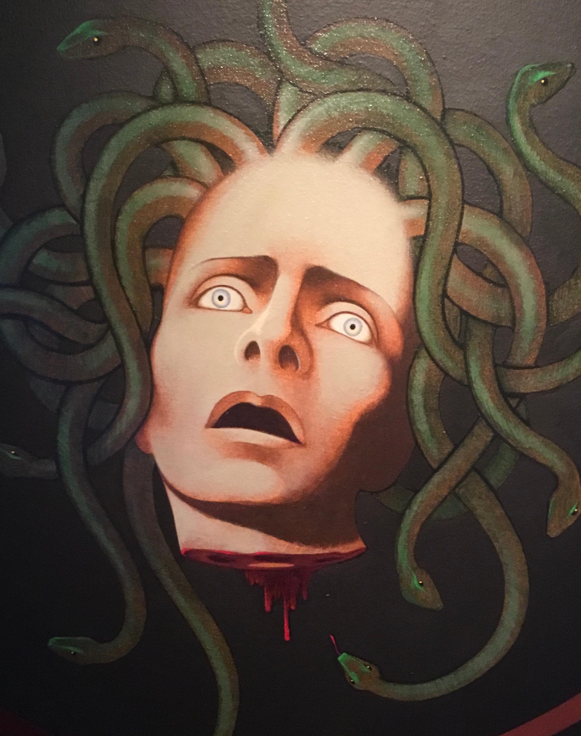 Medusa-Schilfrohr, Originalgemälde von Lynn Curlee im Zustand „Hervorragend“ im Angebot in New York, NY