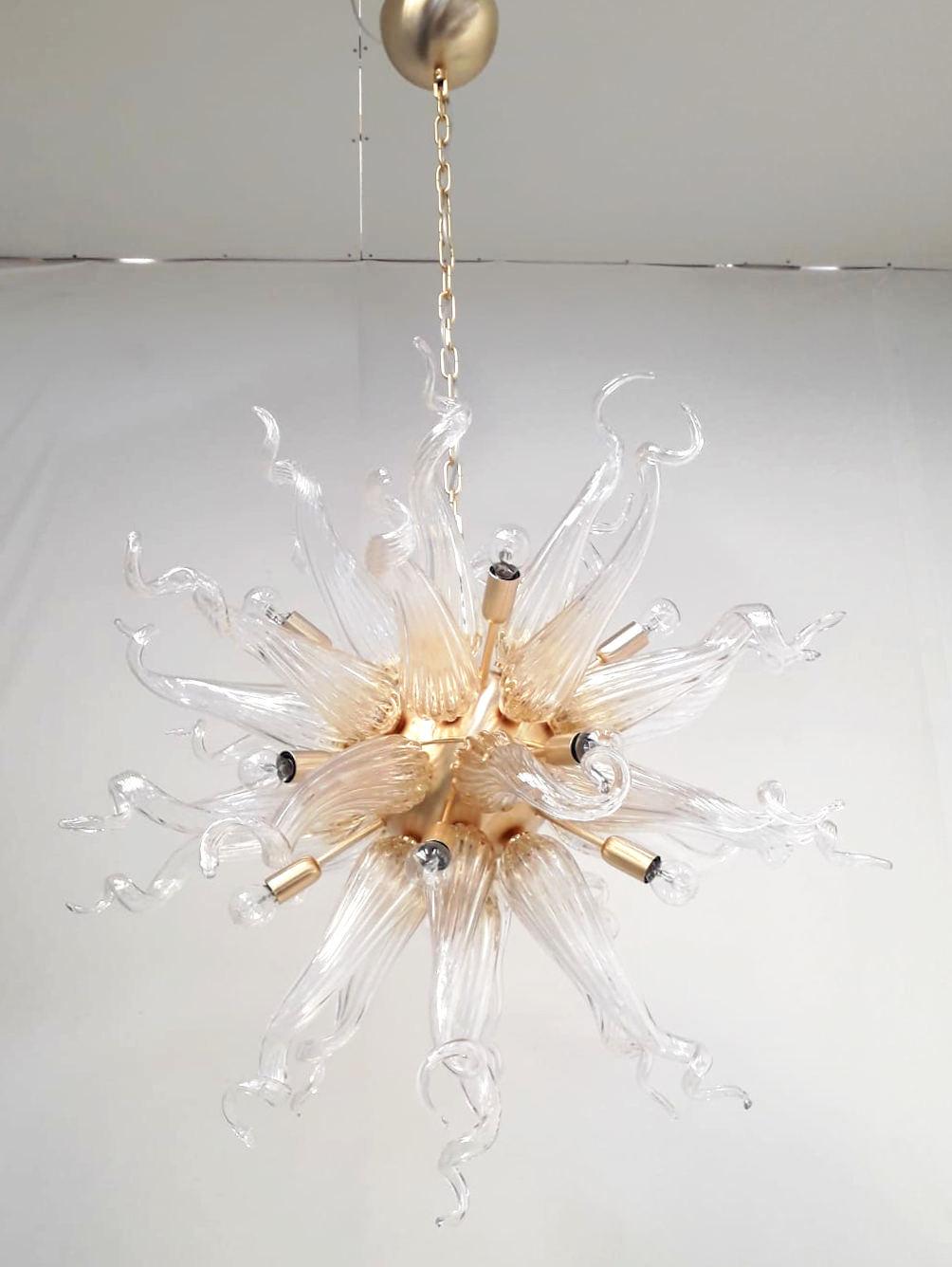 Medusa Sputnik-Kronleuchter von Fabio Ltd (Gebürstet) im Angebot
