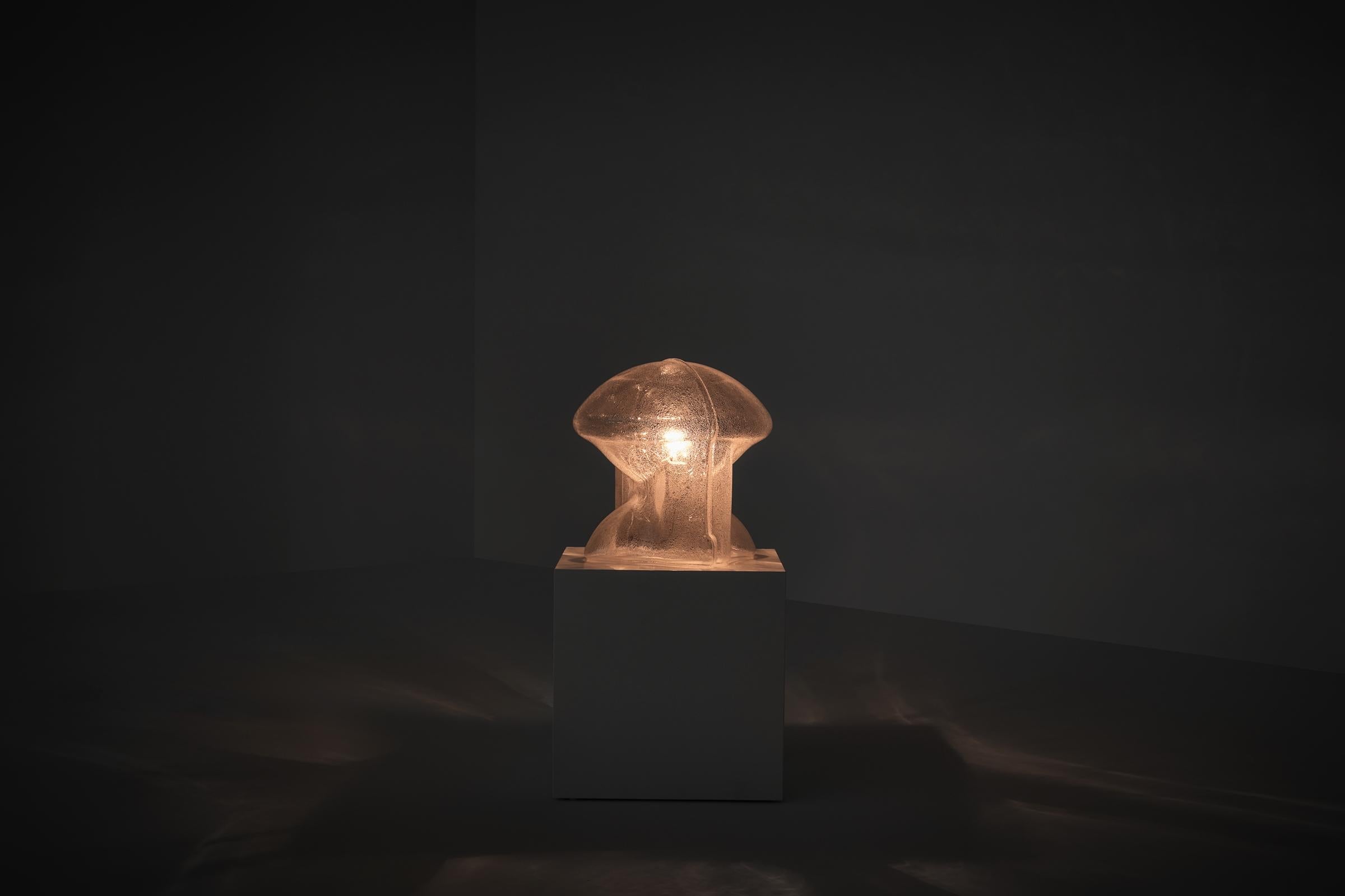 Vetro di Murano Lampada da tavolo Medusa di Umberto Riva per VeArt, Italia 1972