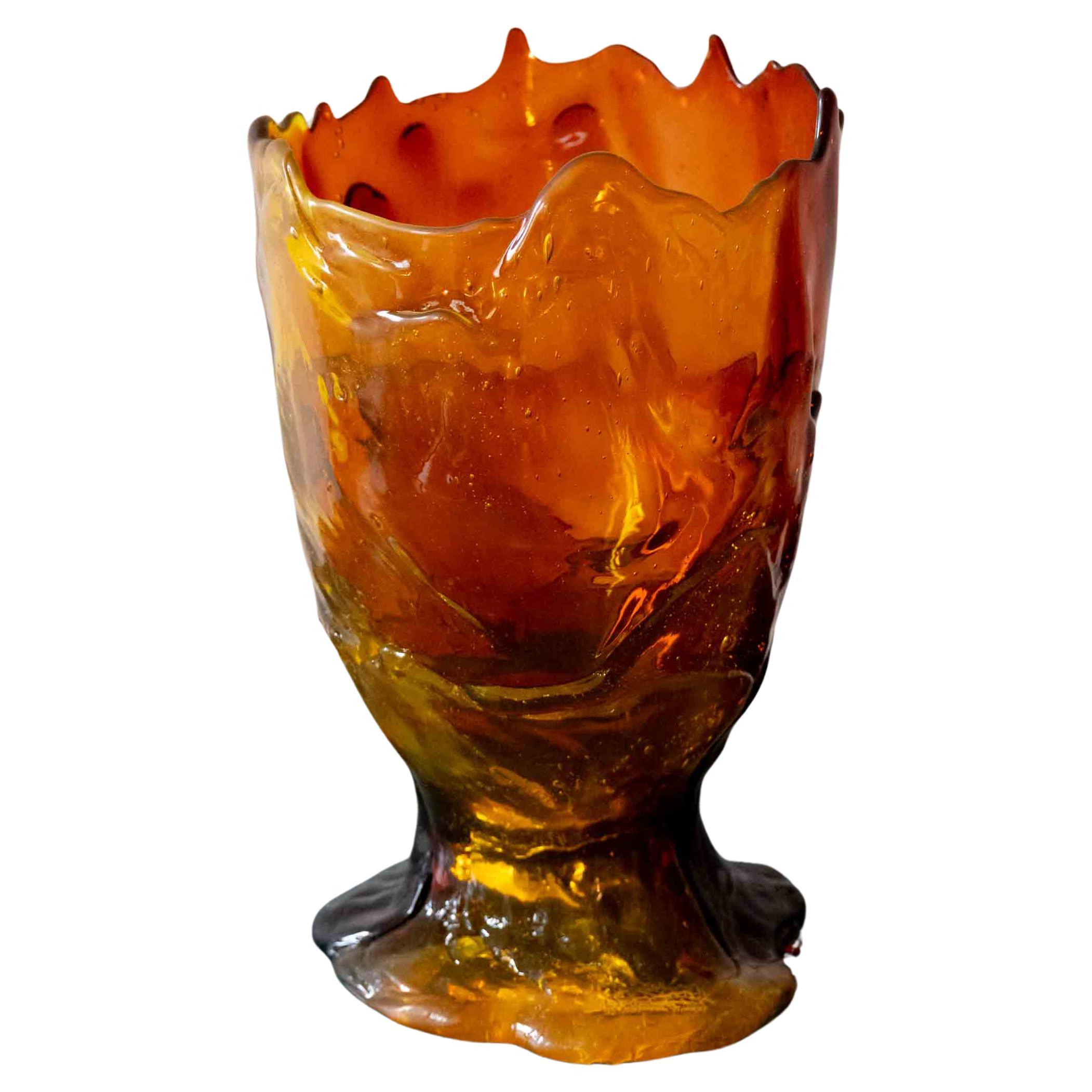 Vase Medusa de Gaetano Pesce en jaune clair et rubis foncé en vente