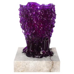 Medusa Vase (Large), Clear Purple by Gaetano Pesce