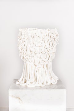Medusa-Vase (groß), mattweiß von Gaetano Pesce