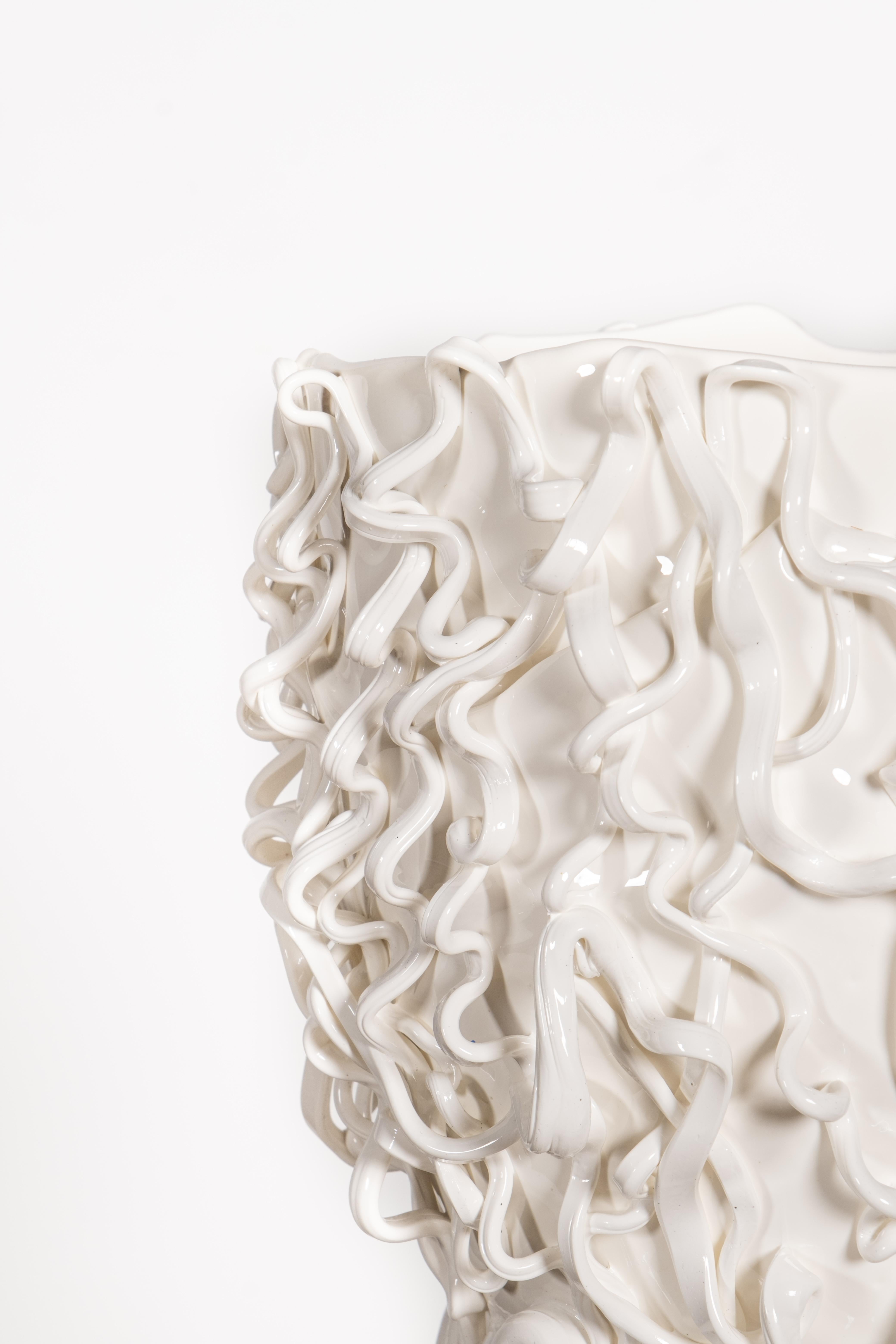 Italian Medusa Vase (Large), Matte White by Gaetano Pesce For Sale