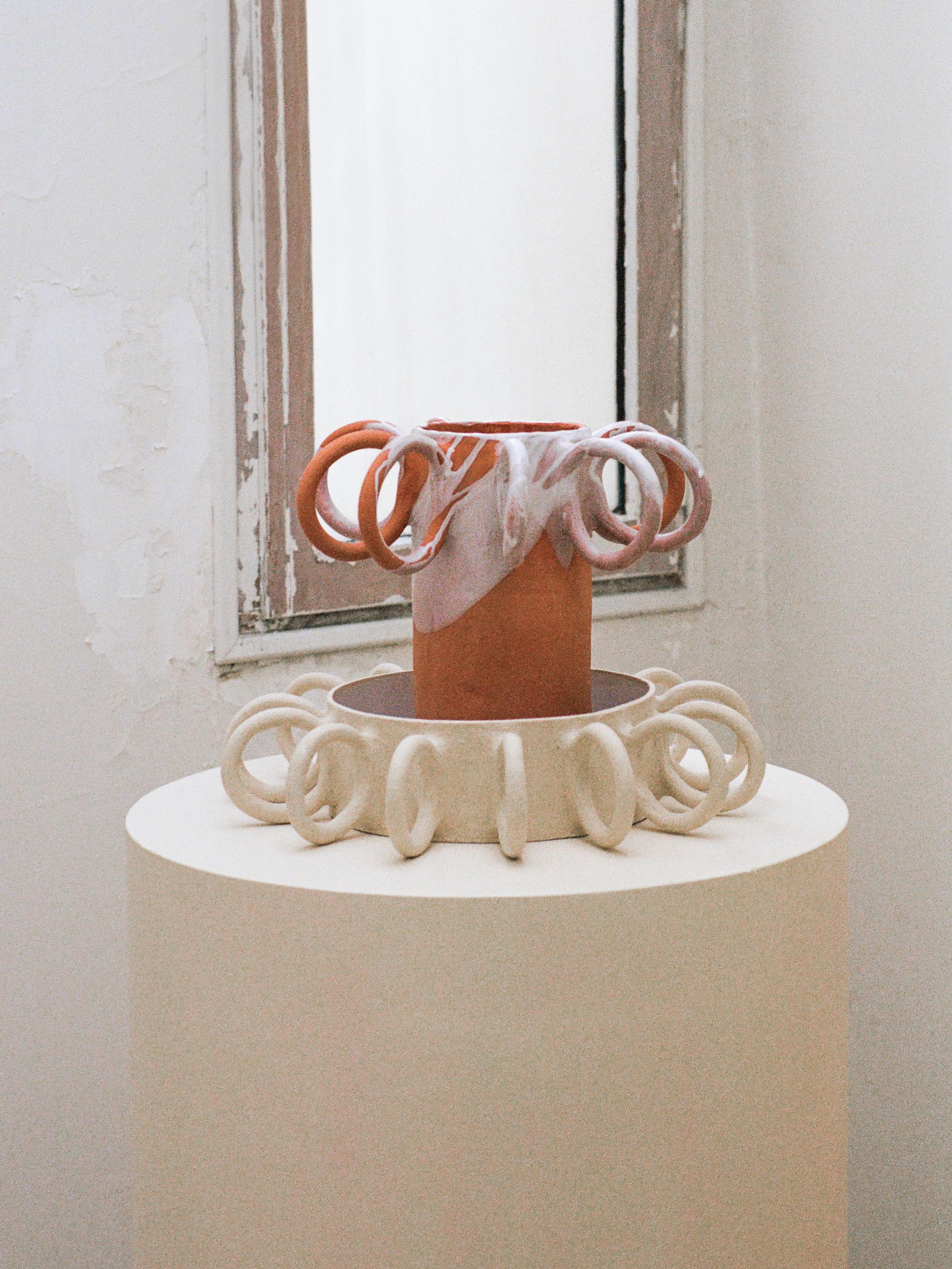 Contemporary Méduse Pulmo Vase by Pia Chevalier For Sale