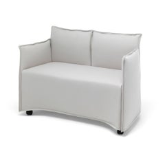 21st Century Modern Two-seater In Cotton Velvet