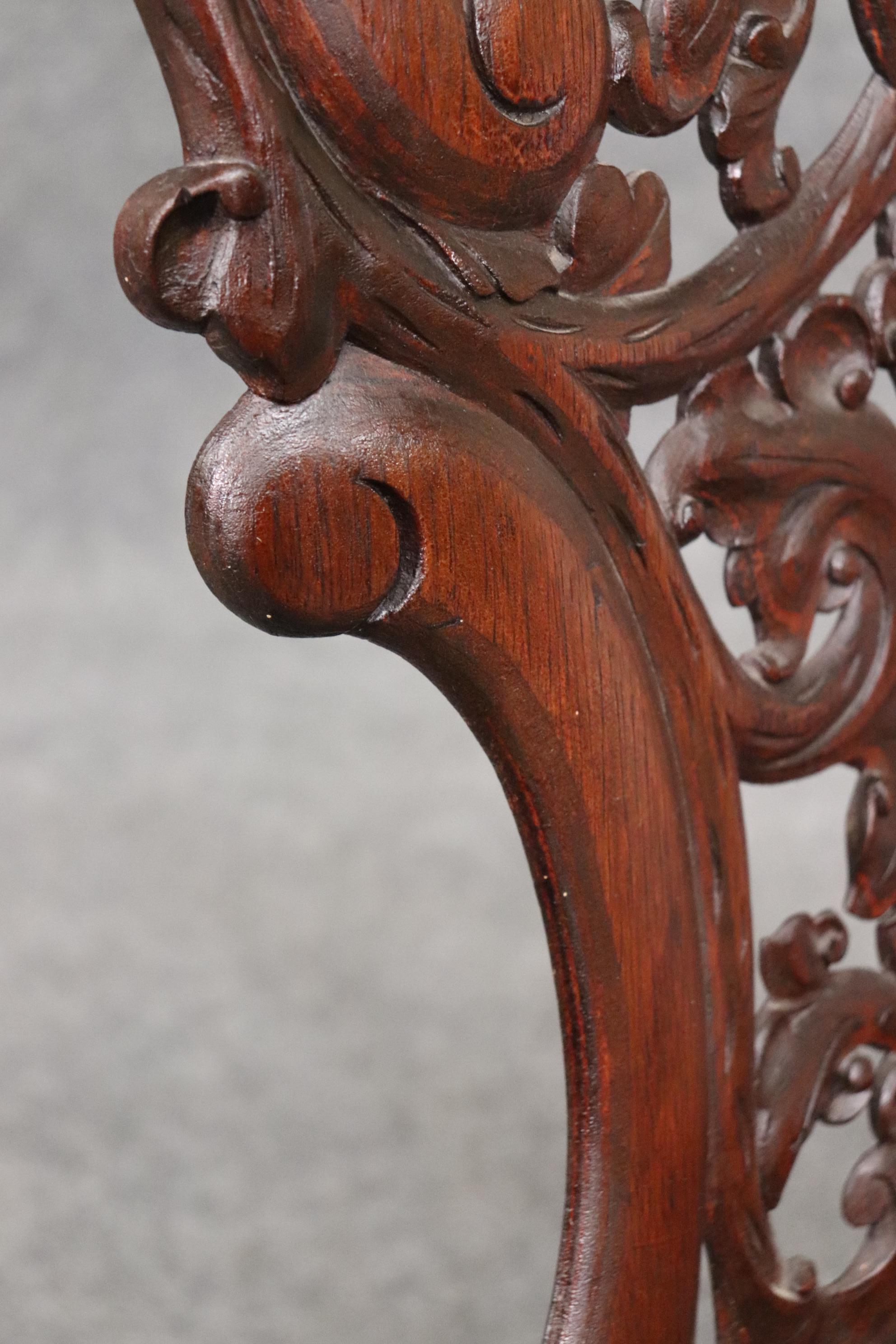 Meeks or Belter Laminated Rosewood Side Chair Circa 1860s 14