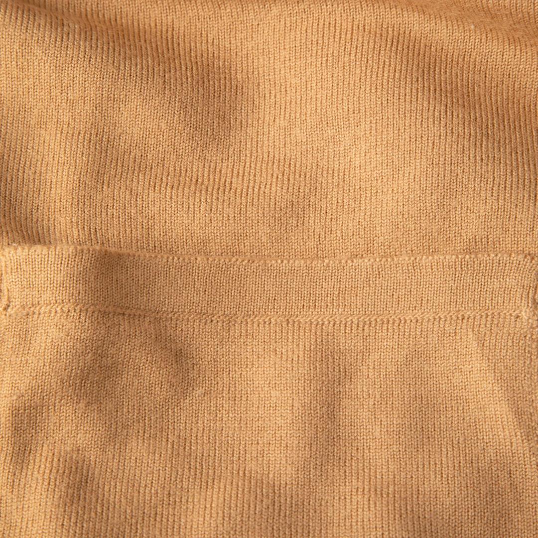 ME+EM Beige Merino Wool V Neck Jumper Size M In Good Condition For Sale In London, GB