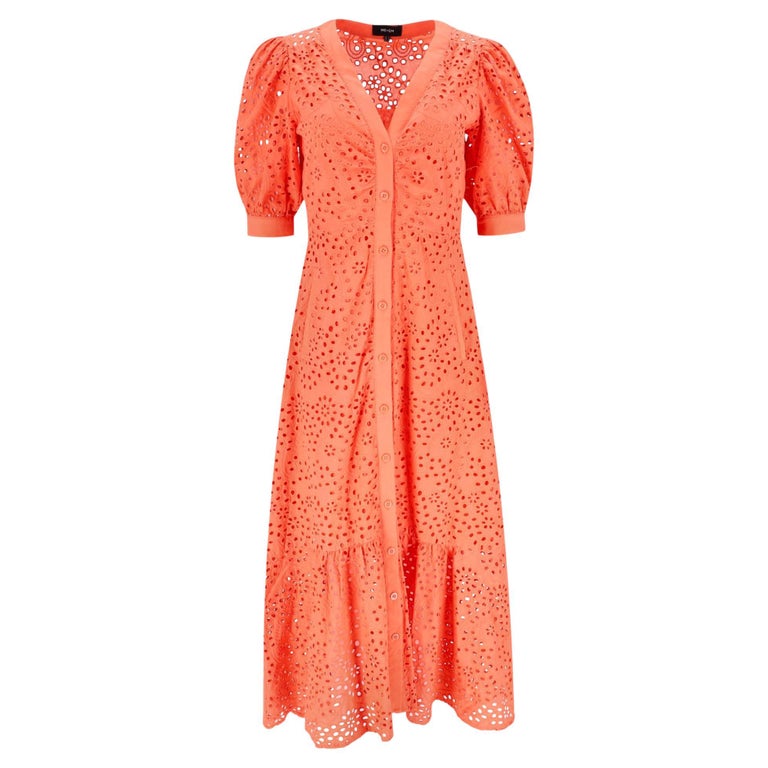 ME+EM Broderie Cotton Maxi Dress at 1stDibs