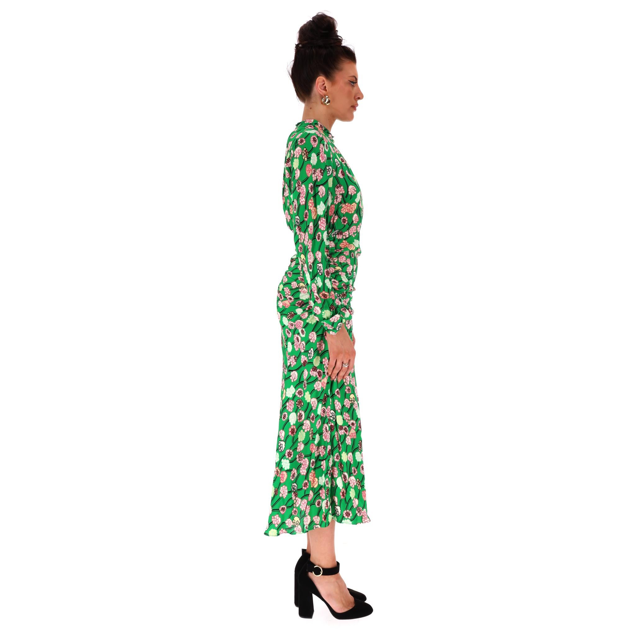 Verde ME+EM - Vestito midi con stampa floreale in vendita