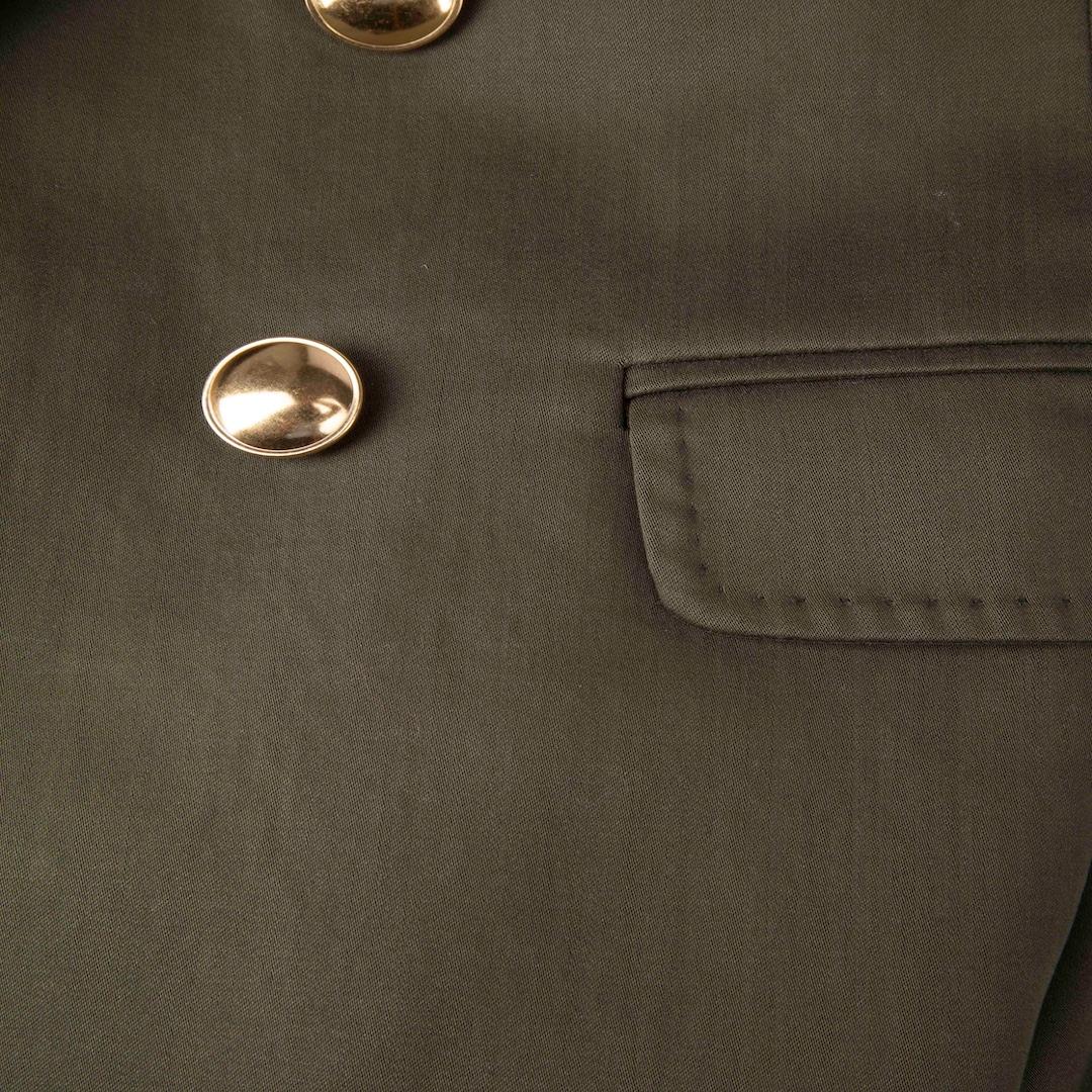 Blazer verde de doble botonadura ME+EM Talla XS Gris en venta