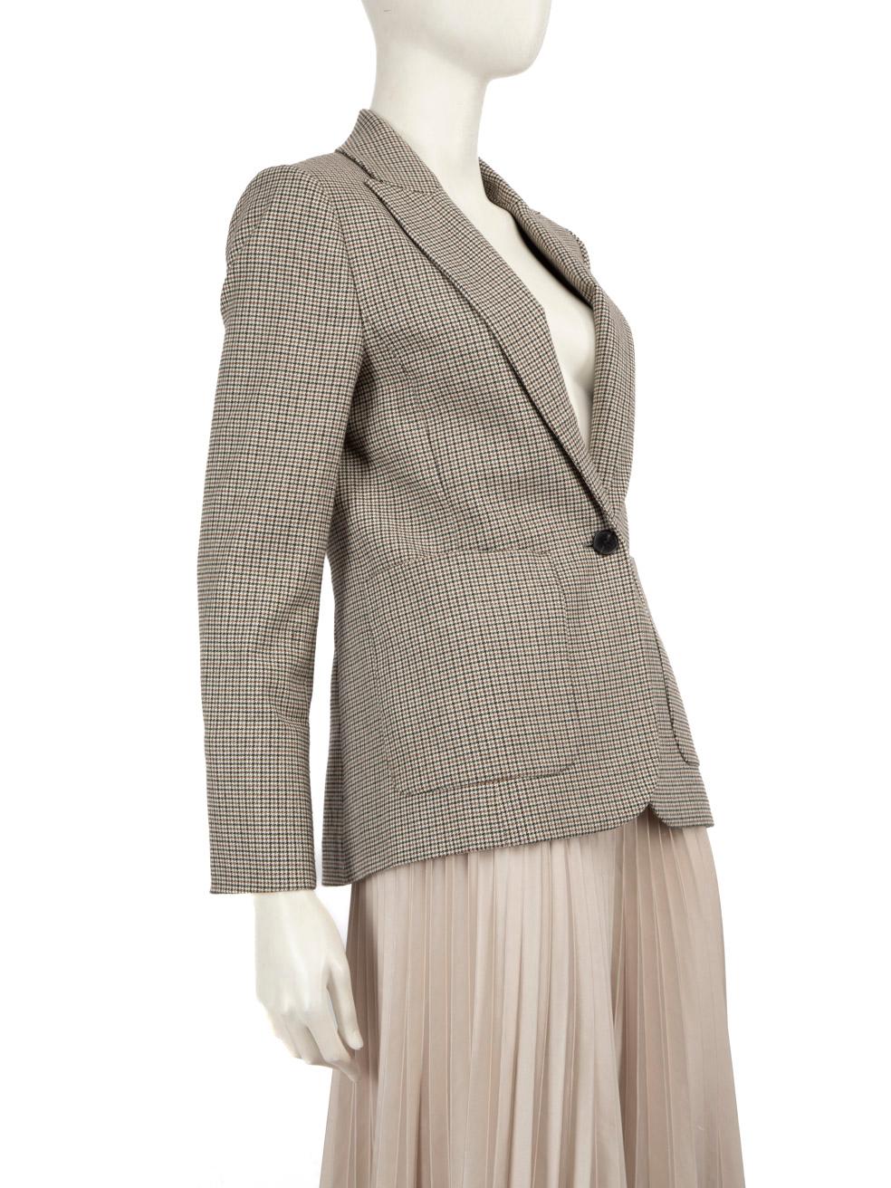 CONDITION is Very Good. Hardly any visible wear to blazer is evident on this used ME+EM designer resale item.
  
  Details
  
  
  Multicolour 
  
  Polyester 
  
  Blazer 
  
  Single breasted 
  
  Houndstooth pattern
  
  3x Front pockets 
  
 
