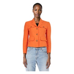 ME+EM Orange Single Breasted Jacket Size XS