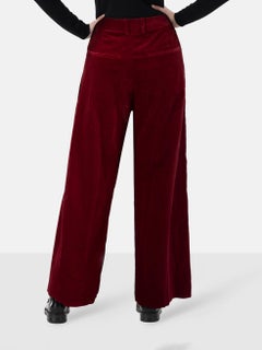 ME+EM Red Corduroy High Rise Trousers Size XL