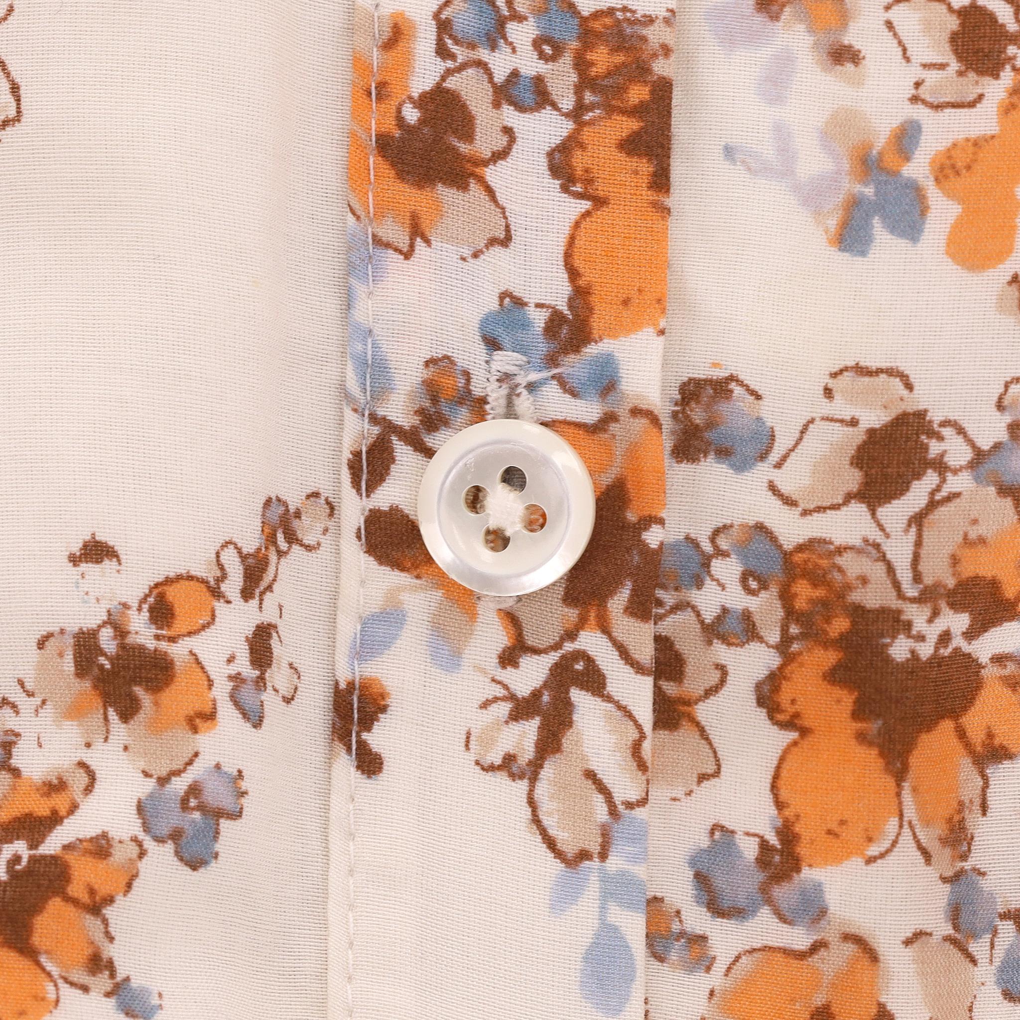 Women's ME+EM Silk & Cotton Blend Floral Print Midi Dress For Sale