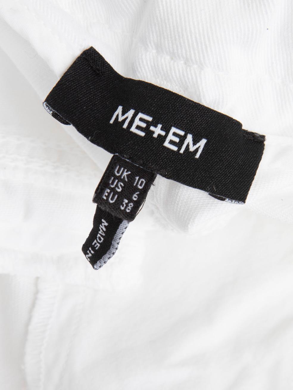 ME+EM Jeans Cargo a gamba larga bianchi taglia M. In condizioni ottime in vendita a London, GB
