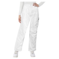 ME+EM Jeans Cargo a gamba larga bianchi taglia M.