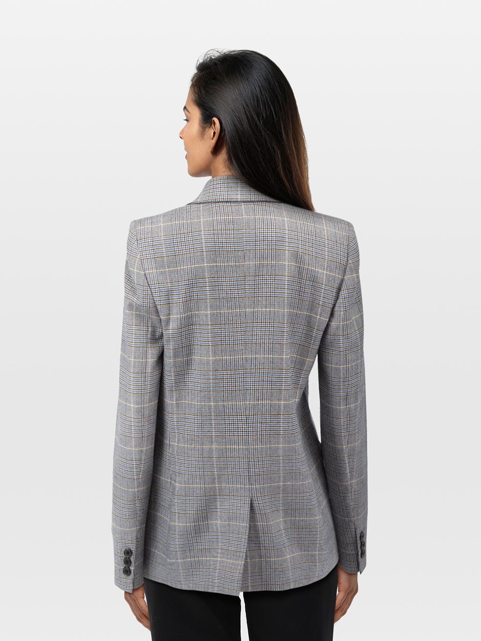 CONDITION is Very Good. Hardly any visible wear to the jacket is evident on this used ME+EM designer resale item.
 
 Details
 
 
 Multicolour¬†
 
 Wool
 
 Blazer
 
 Single breasted
 
 Check pattern¬†
 
 2x Front pockets¬†
 
 Padded shoulders
 
