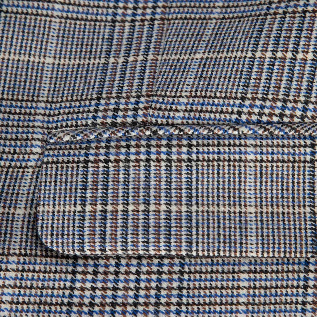 Gray ME+EM Wool Check Single Breasted Blazer Size S For Sale