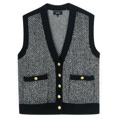 ME+EM Wool & Cotton Blend Knitted Vest