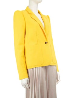 ME+EM Yellow Puffer Sleeve Blazer Size XXL