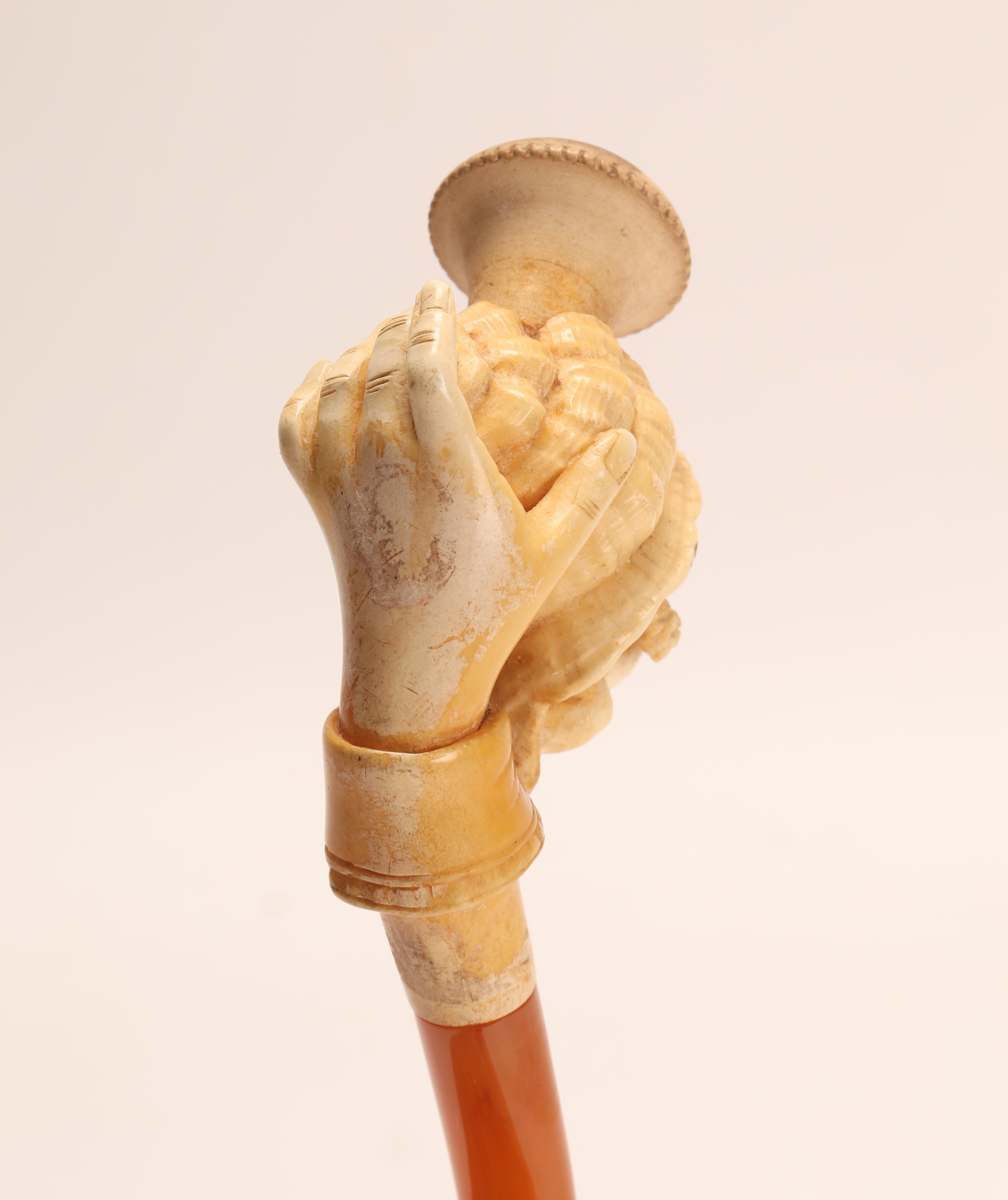 Meershaum Pipe with Cupid, Vienna, 1890 For Sale 3