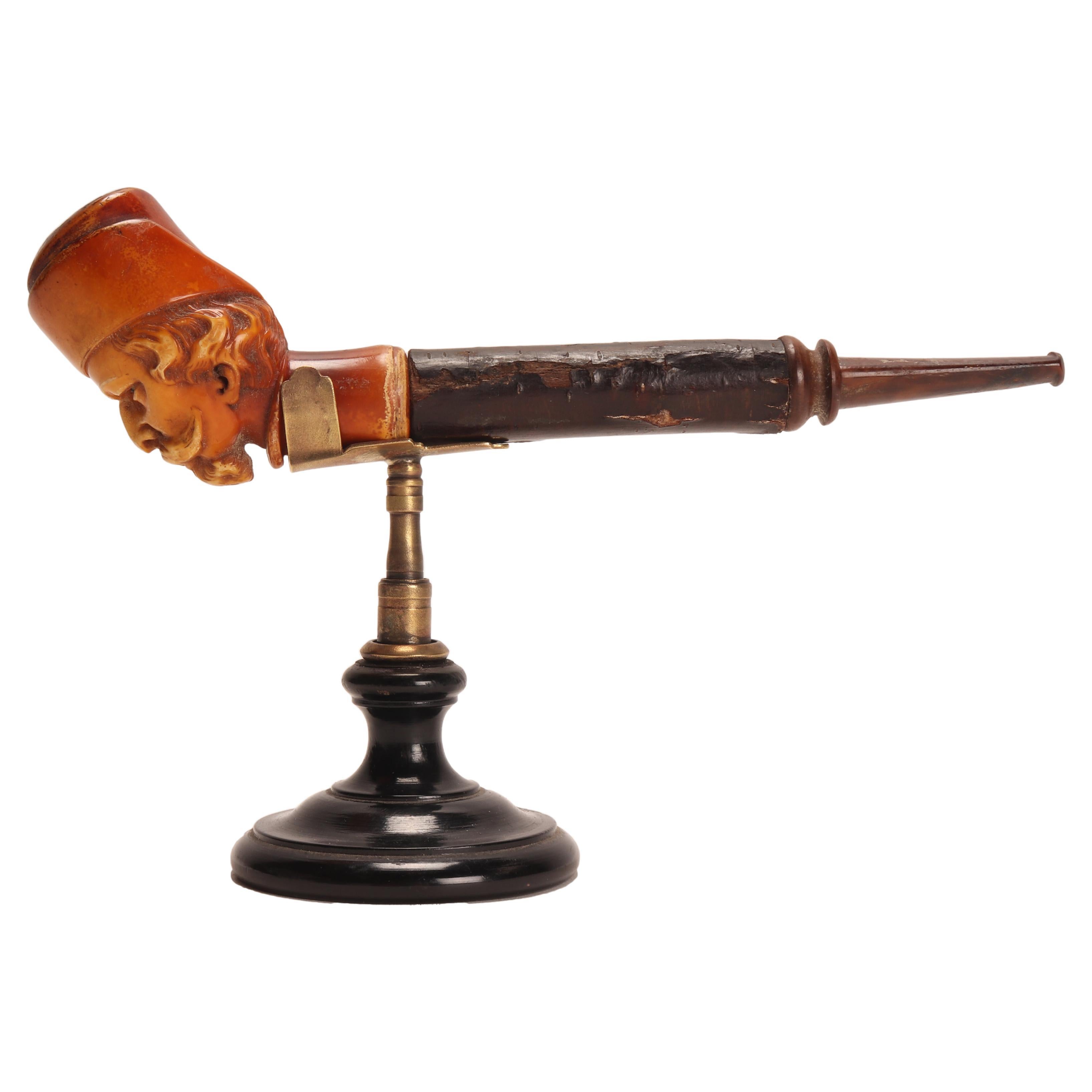 Meershaum Pipe with Garibaldi’s Head, Vienna 1890 For Sale