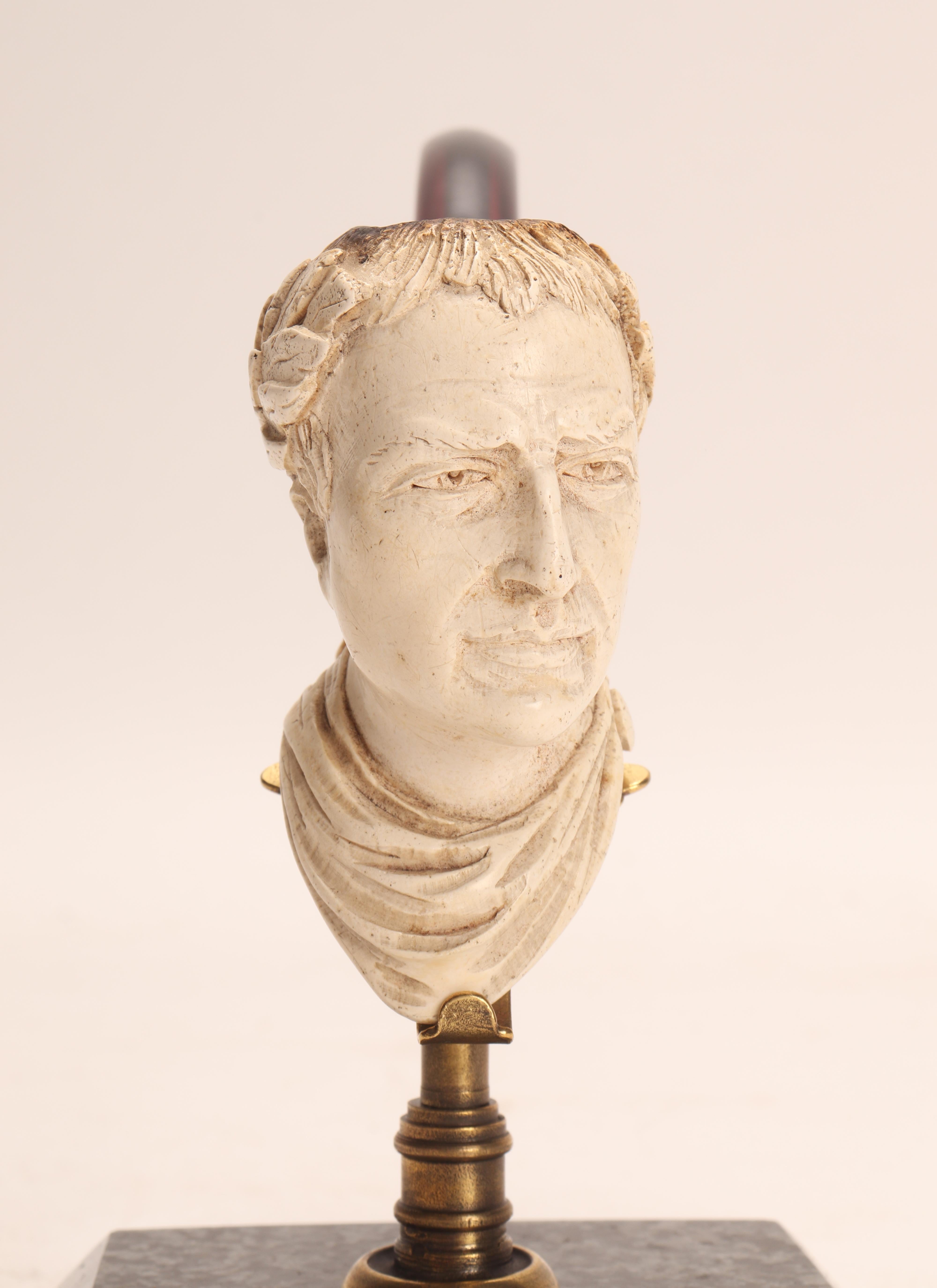 Meershaum-Pfeifen mit dem Kopf von Julius Caesar, Wien 1880 (Österreichisch) im Angebot