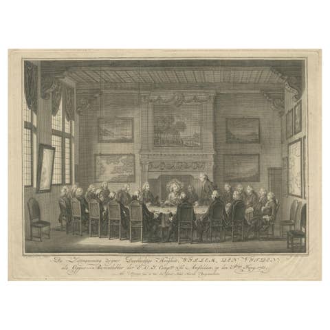 Meeting of the VOC Directors with Prince William V, Amsterdam 1768