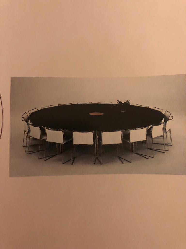 Meeting Table by Bisanzio Hyroyuki Toyoda for Simon Gavina, 1980 For Sale 10
