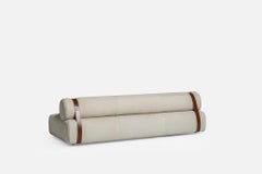 Meg 3P Light Carpanese Home Italia Sofa with Leather Belts
