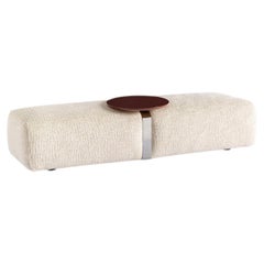 Banc Carpanese Home Italia Banc avec ceinture en métal et table basse laquée