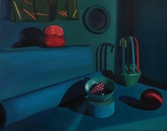 "Lavender" Contemporary Still Life Oil Painting by Meg Franklin 2016