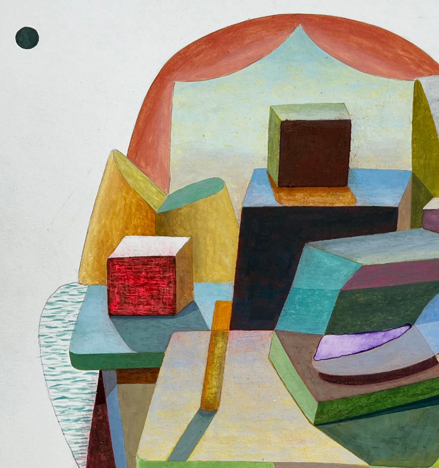 « Of His Vast Almighty Head » technique mixte - Art de Meg Hitchcock