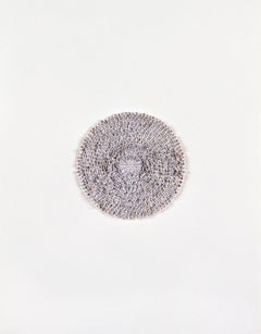 That, Circle of Cut Letters Collage of Text and Words on White Paper