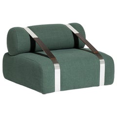Meg P Carpanese Home Italia Armchair with Metal Belts