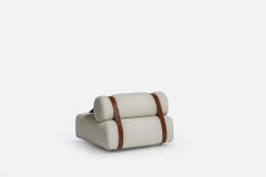 Meg P Light Carpanese Home Italia Armchair with Leather Belts