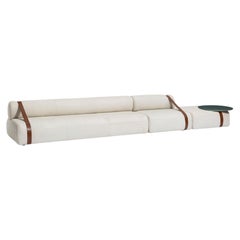 Meg XL Light Carpanese Home Italia Divano modulare e tavolino laccato