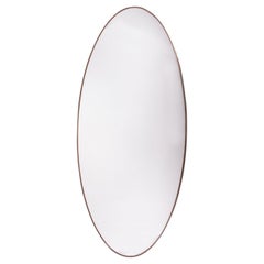 Mega Large Italian Oval Mirror in the Style of Gio Ponti from the 1950s