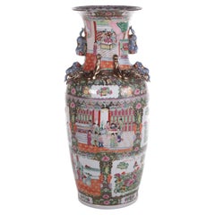Mega Large Vintage Decoration Chinese Pottery Vase, 1950