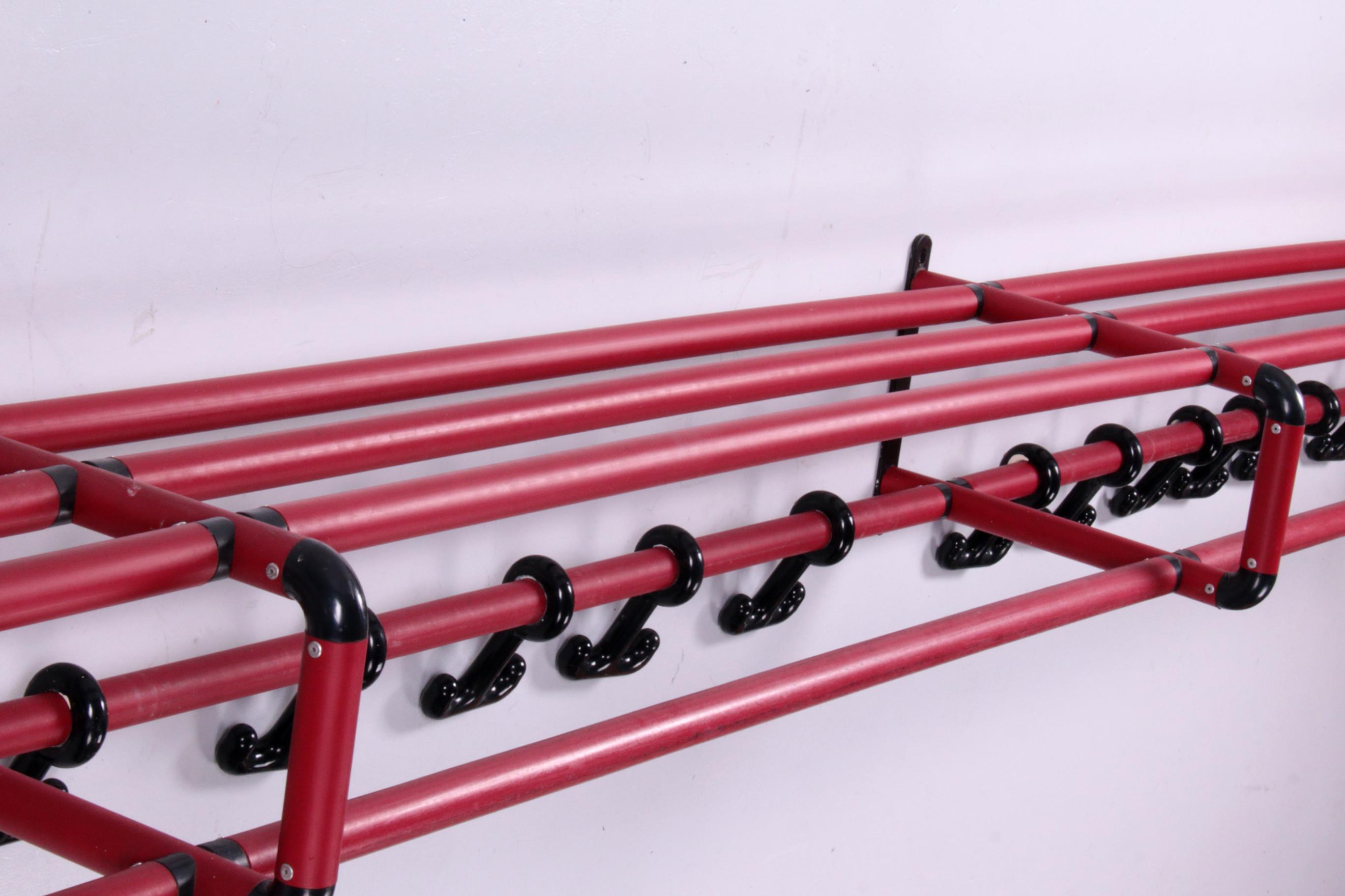 Mega Long Wall Coat Rack Spage Age the Length is 3.50 Meters, 1970s For Sale 2
