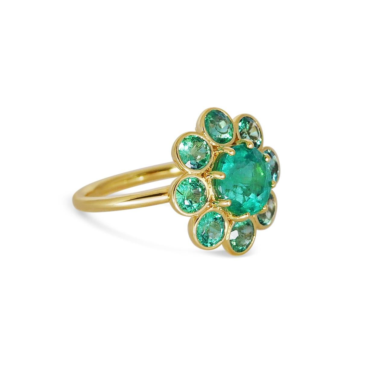 Modern Mega-Marguerite - Emerald For Sale