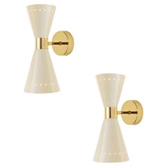 'Megafono' Glossy Ivory Wall Lamp for Stilnovo