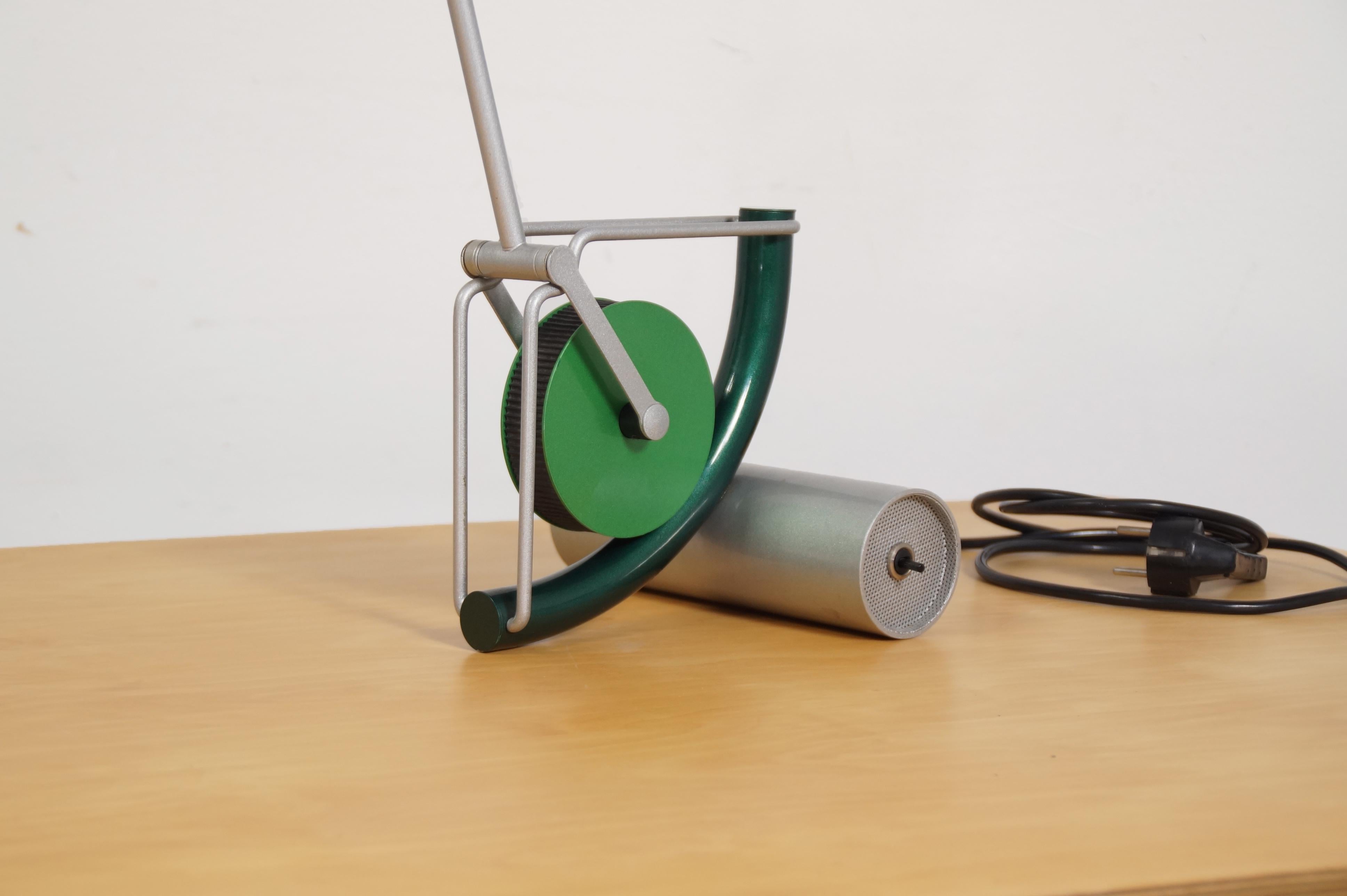 Megalit Gideon Desk Lamp designed by Martine Bedin in 1985 In Good Condition For Sale In Offenburg, Baden Wurthemberg