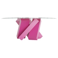 Megalith Round Dining Table in Pink