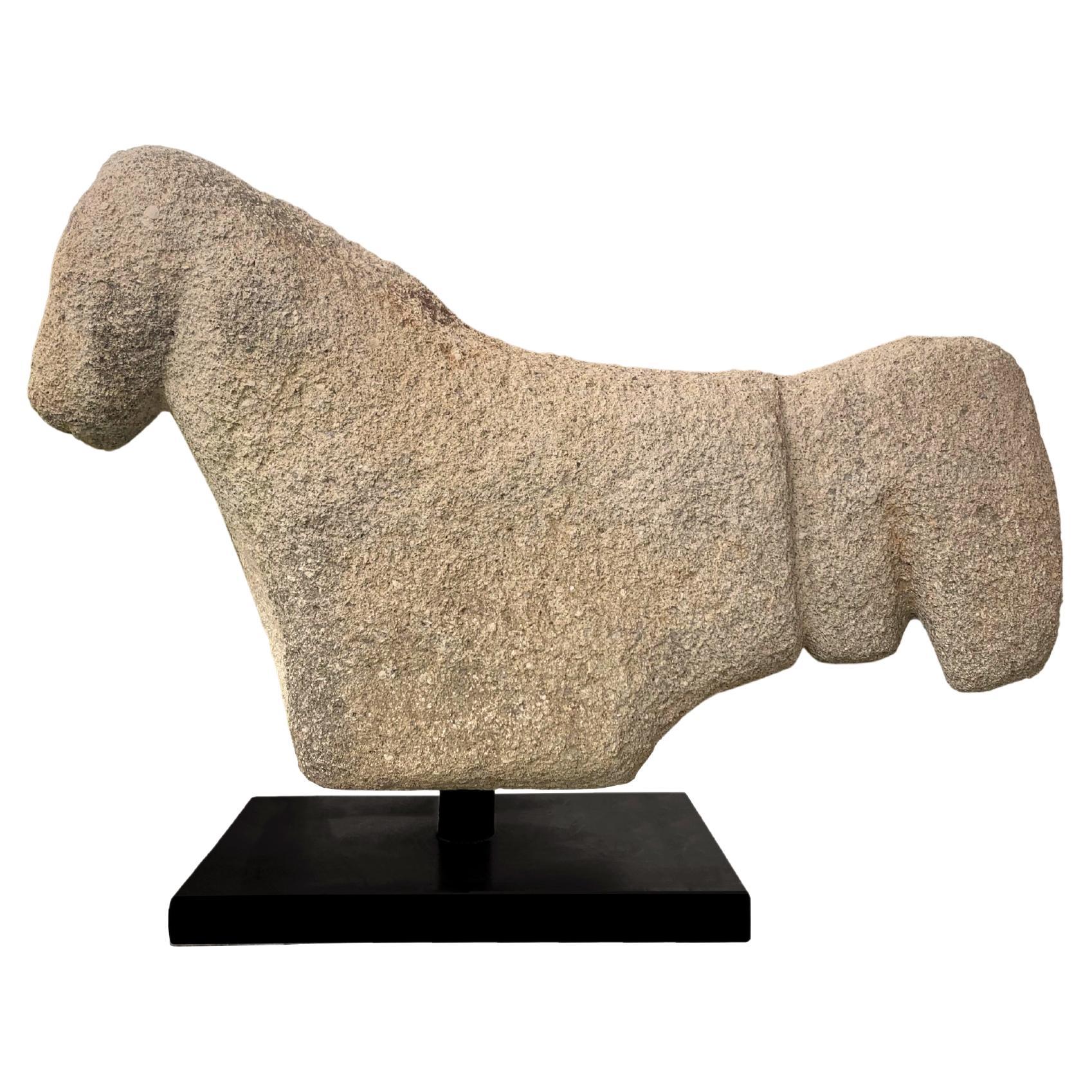 Megalithic Stone Chicken Statue from Sumba Island, Indonesia, c. 1500 For Sale