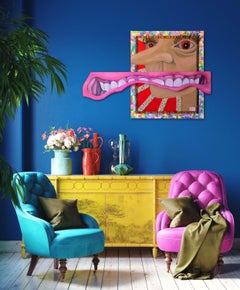 Loud Mouth - colorful surrealist portrait