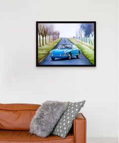 "1964 Porsche 911" Original Oil Painting 18"x24"
