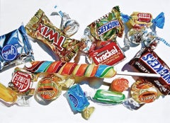 „Candy Supply“ Original fotorealistisches Ölgemälde 18"x24"