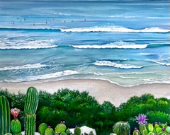 "Cardiff junto al mar" Pintura al óleo