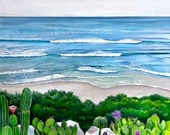 "Cardiff am Meer" Ölgemälde